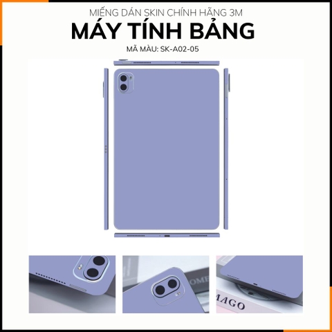 Dán skin máy tính bảng xiaomi, huawei, oppo, lenovo, google, microsoft, vivo  full body và camera chính hãng ORAFOL nhập khẩu từ ĐỨC MÁY TÍNH BẢNG  - PASTEL PURPLE -  SK A02 05 phụ kiện điện thoại huỳnh tân store