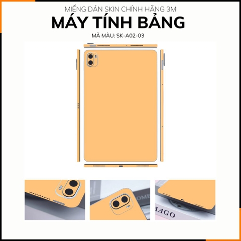 Dán skin máy tính bảng xiaomi, huawei, oppo, lenovo, google, microsoft, vivo  full body và camera chính hãng ORAFOL nhập khẩu từ ĐỨC MÁY TÍNH BẢNG  - PASTEL YELLOW -  SK A02 03 phụ kiện điện thoại huỳnh tân store