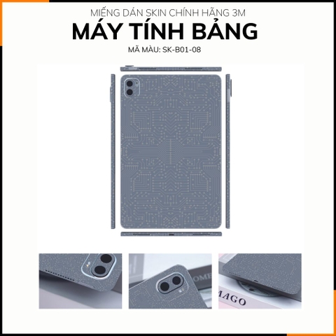 Dán skin máy tính bảng xiaomi, huawei, oppo, lenovo, google, microsoft, vivo  full body và camera chính hãng ORAFOL nhập khẩu từ ĐỨC MÁY TÍNH BẢNG  - ELECTRIC FULL GREY -  SK B01 08 phụ kiện điện thoại huỳnh tân store