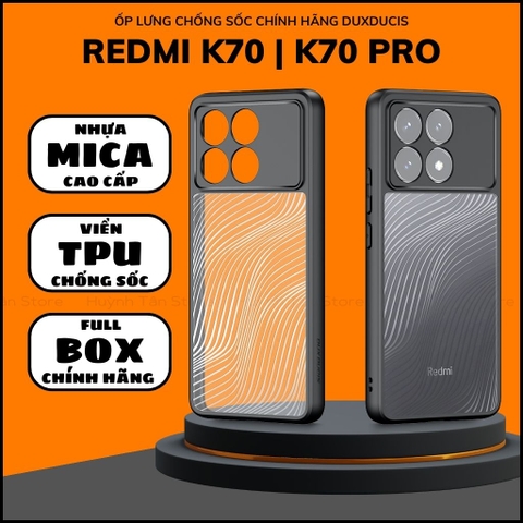 Ốp lưng redmi k70 k70 pro aimo chính hãng duxducis chống va đập trong suốt không ố vàng huỳnh tân store