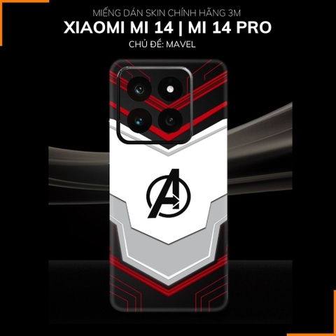 Dán skin điện thoại Xiaomi Mi 14 , Mi 14 Pro full body và camera nhập khẩu chính hãng USA in hình MAVEL - SKD M08 phụ kiện điện thoại huỳnh tân store