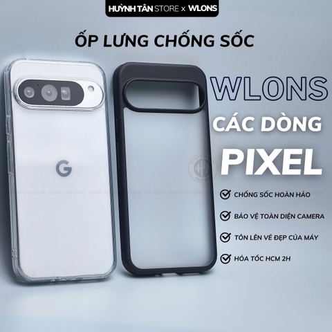 Ốp lưng google pixel 10 pro xl  9 pro 9a 8 7a  chống sốc chính hãng WLONS phụ kiện huỳnh tân store