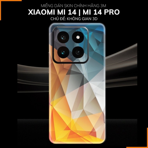 Dán skin điện thoại Xiaomi Mi 14 , Mi 14 Pro full body và camera nhập khẩu chính hãng USA in hình Không gian 3D - SKD  A01 phụ kiện điện thoại huỳnh tân store