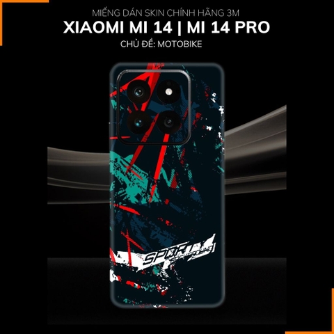 Dán skin điện thoại Xiaomi Mi 14 , Mi 14 Pro full body và camera nhập khẩu chính hãng USA in hình Motobiker - SKD  C02 phụ kiện điện thoại huỳnh tân store