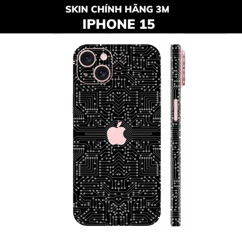 Dán skin điện thoại Iphone 15, Iphone 15 Plus full body và camera nhập khẩu chính hãng USA phụ kiện điện thoại huỳnh tân store - ELECTRIC BLACK - Warp Skin Collection