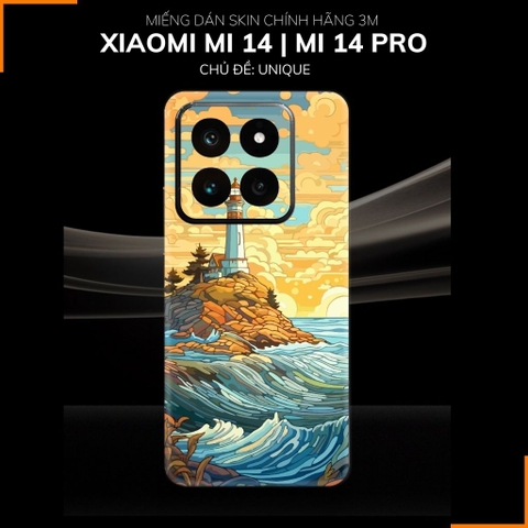 Dán skin điện thoại Xiaomi Mi 14 , Mi 14 Pro full body và camera nhập khẩu chính hãng USA in hình UNIQUE - SKD W12 phụ kiện điện thoại huỳnh tân store