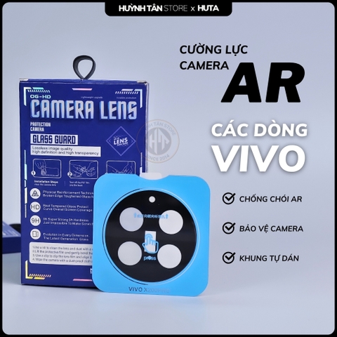 Kính cường lực camera Vivo X200 Pro, X200 Pro Mini FULL ĐEN chống chói công nghệ AR có khung tự dán bảo vệ toàn diện phụ kiện huỳnh tân store