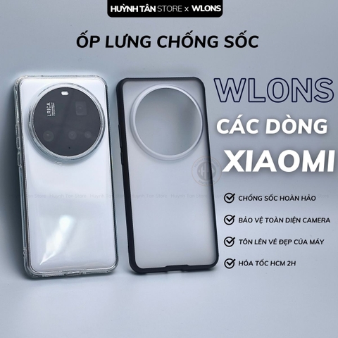 Ốp lưng xiaomi mi 15 ultra 14 t pro 13 pro chống sốc chính hãng WLONS phụ kiện huỳnh tân store