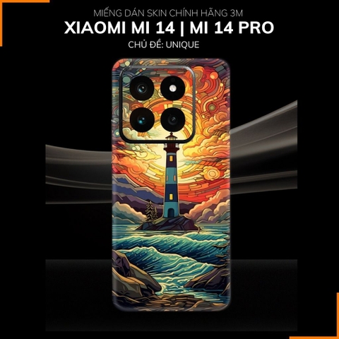 Dán skin điện thoại Xiaomi Mi 14 , Mi 14 Pro full body và camera nhập khẩu chính hãng USA in hình UNIQUE - SKD W13 phụ kiện điện thoại huỳnh tân store
