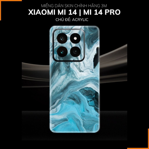 Dán skin điện thoại Xiaomi Mi 14 , Mi 14 Pro full body và camera nhập khẩu chính hãng USA in hình Acrylic - SKD B02 phụ kiện điện thoại huỳnh tân store