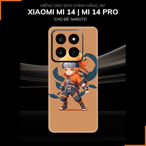 Dán skin điện thoại Xiaomi Mi 14 , Mi 14 Pro full body và camera nhập khẩu chính hãng USA in hình NARUTO - SKD N03 phụ kiện điện thoại huỳnh tân store