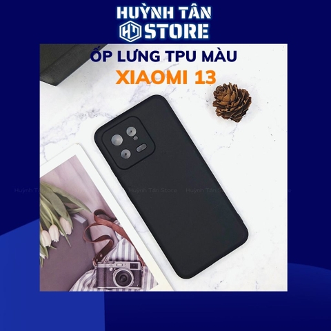 Ốp lưng mi 13 TPU màu dẻo siêu mỏng ôm sát thân máy bảo vệ camera phụ kiện huỳnh tân store