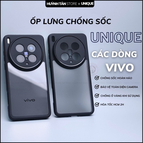 Ốp lưng vivo x200 ultra x200 pro mini chống sốc chống vân tay UNIQUE bảo vệ camera phụ kiện huỳnh tân store