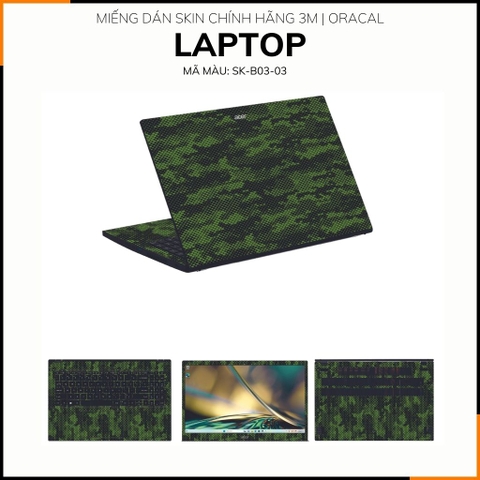 Dán skin laptop asus, dell , acer, hp, msi chính hãng ORAFOL nhập khẩu ĐỨC - SKIN 3M - LAPTOP - MAMBA GREEN  - SK B03 03 phụ kiện điện thoại huỳnh tân store