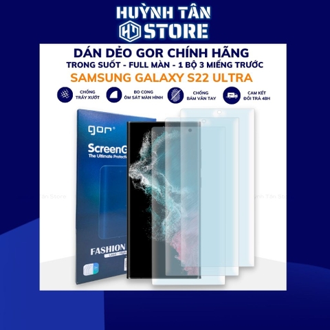 Dán màn hình samsung s22 ultra gor dẻo trong suốt chính hãng phụ kiện điện thoại huỳnh tân store