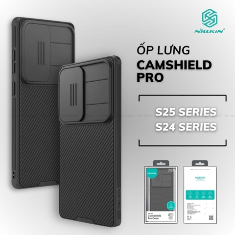 Ốp lưng Samsung S25 Ultra/ S25 Plus/ S25/ S24 Ultra/ S24 FE nắp trượt bảo vệ camera Nillkin CamShield Pro Case