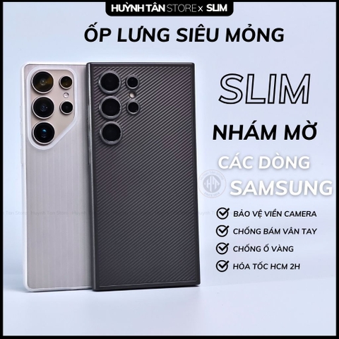Ốp lưng samsung s25 ultra s25 plus s25 s24 s22 s21 SLIM siêu mỏng ôm sát thân máy bảo vệ camera phụ kiện huỳnh tân store