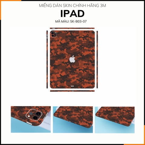 Dán skin ipad , ipad pro, ipad air , ipad mini full body và camera chính hãng 3M - MAMBA ORANGE -  SK B03 07 phụ kiện điện thoại huỳnh tân store