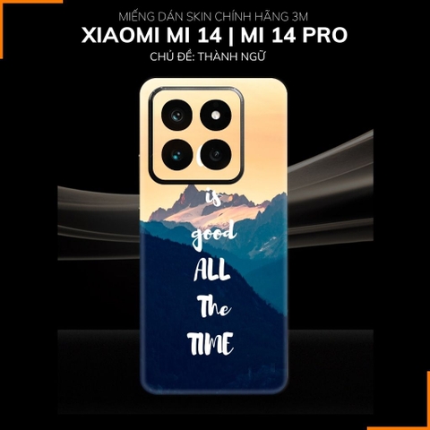 Dán skin điện thoại Xiaomi Mi 14 , Mi 14 Pro full body và camera nhập khẩu chính hãng USA in hình THÀNH NGỮ - SKD K01 phụ kiện điện thoại huỳnh tân store