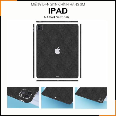 Dán skin ipad , ipad pro, ipad air , ipad mini full body và camera chính hãng 3M - MAP BLACK -  SK B13 02 phụ kiện điện thoại huỳnh tân store