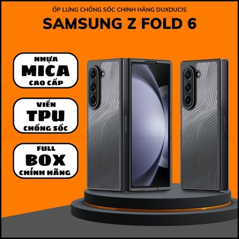 Ốp lưng samsung z fold 6 aimo chính hãng duxducis chống va đập trong suốt không ố vàng huỳnh tân store
