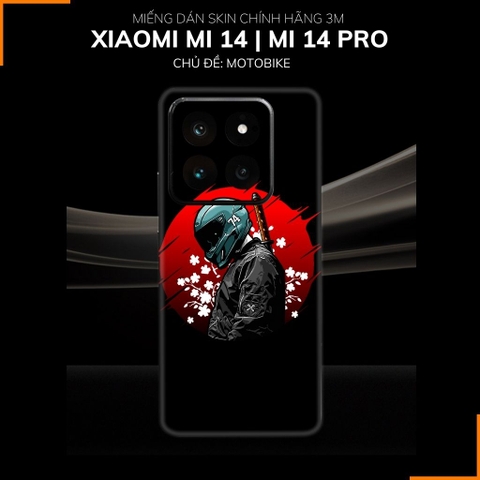 Dán skin điện thoại Xiaomi Mi 14 , Mi 14 Pro full body và camera nhập khẩu chính hãng USA in hình Motobiker - SKD C15 phụ kiện điện thoại huỳnh tân store