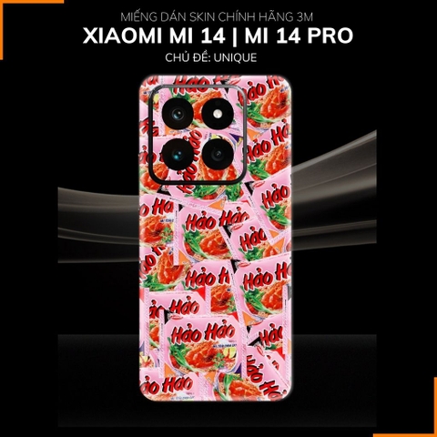 Dán skin điện thoại Xiaomi Mi 14 , Mi 14 Pro full body và camera nhập khẩu chính hãng USA in hình UNIQUE - SKD W08 phụ kiện điện thoại huỳnh tân store