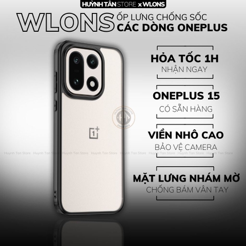 Ốp lưng oneplus 15 12 11 9 pro chống sốc chính hãng WLONS phụ kiện huỳnh tân store