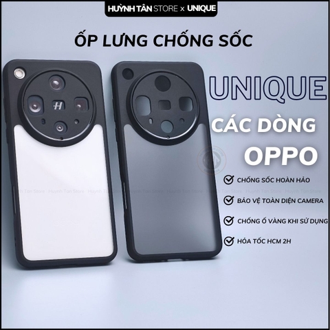 Ốp lưng oppo find x8 ultra x8 pro x8s plus x7 ultra chống sốc chống vân tay UNIQUE bảo vệ camera phụ kiện huỳnh tân store