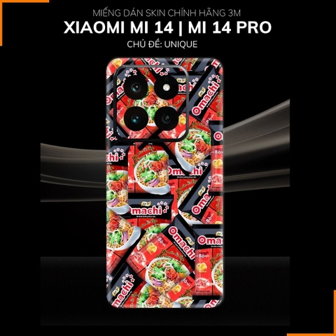 Dán skin điện thoại Xiaomi Mi 14 , Mi 14 Pro full body và camera nhập khẩu chính hãng USA in hình UNIQUE - SKD W06 phụ kiện điện thoại huỳnh tân store