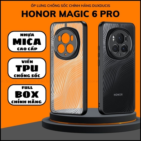 Ốp lưng honor magic 6 pro aimo chính hãng duxducis chống va đập trong suốt không ố vàng huỳnh tân store