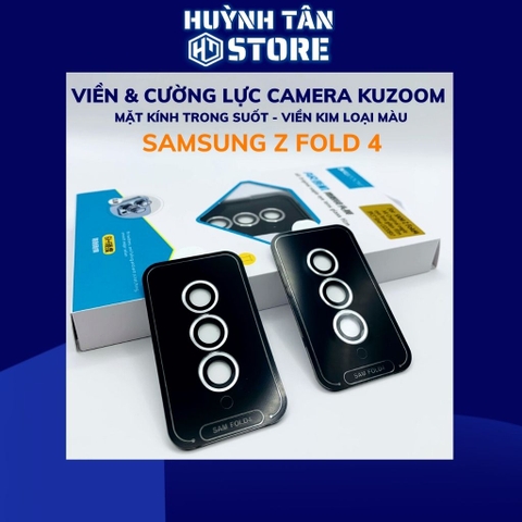 Cường lực camera z fold 4 chính hãng KUZOOM viền nhiều màu chất lượng rõ nét bảo vệ toàn diện cụm camera phụ kiện huỳnh tân store