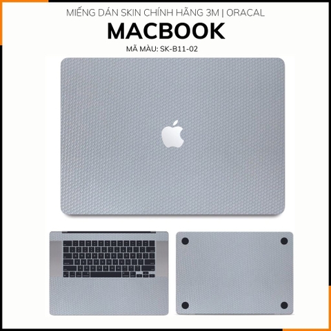 Dán skin macbook pro, macbook air chính hãng 3M nhập khẩu USA - SKIN 3M - MACBOOK - MATRIXWHITE - SK-B11-02 phụ kiện điện thoại huỳnh tân store