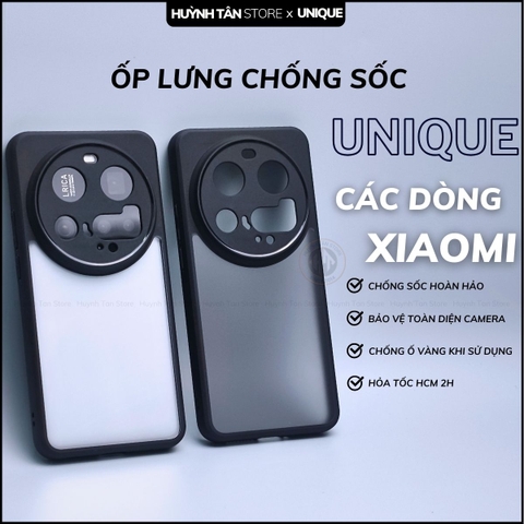 Ốp lưng xiaomi 15 ultra chống sốc chống vân tay UNIQUE bảo vệ camera phụ kiện huỳnh tân store