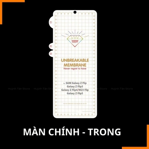 Dán màn hình z flip 5 dẻo TPU trong suốt hoặc nhám 3 lớp dễ dán bảo vệ màn hình phụ kiện điện thoại huỳnh tân store
