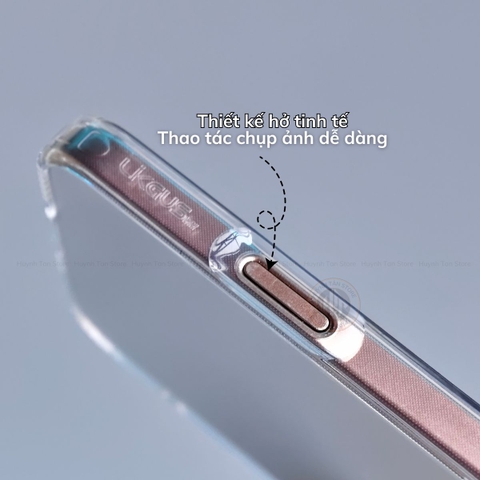 Ốp lưng trong suốt cho iphone 17 promax ip16 pro max 15 14 hãng Lin Likgus hỗ vòng magsafe phụ kiện điện thoại huỳnh tân store