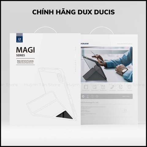BAO DA ipad pro 11 inch 12,9 inch magi series chính hãng duxducis chống va đập có khay khe để bút