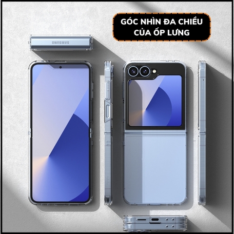 Ốp lưng z flip 6 RINGKE chính hãng trong suốt chống sốc FUSION X chống ố vàng phụ kiện huỳnh tân store