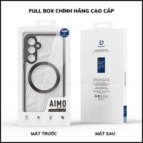 Ốp lưng samsung s23 fe aimo chính hãng duxducis chống va đập trong suốt không ố vàng huỳnh tân store