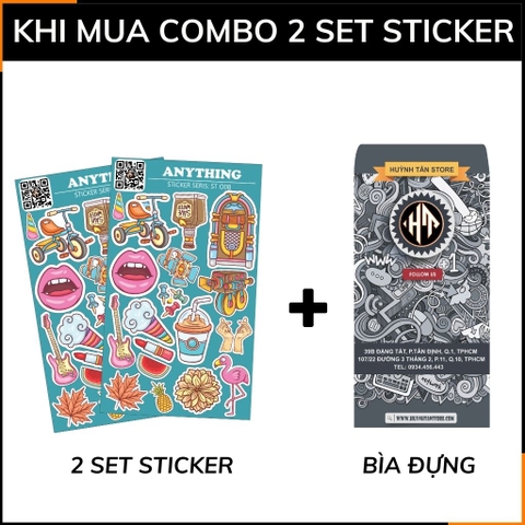 Hình dán sticker Anything ST O08 chống thấm xước dán và gỡ bỏ dễ dàng không để lại keo trang trí mũ bảo hiểm điện thoại phụ kiện huỳnh tân store