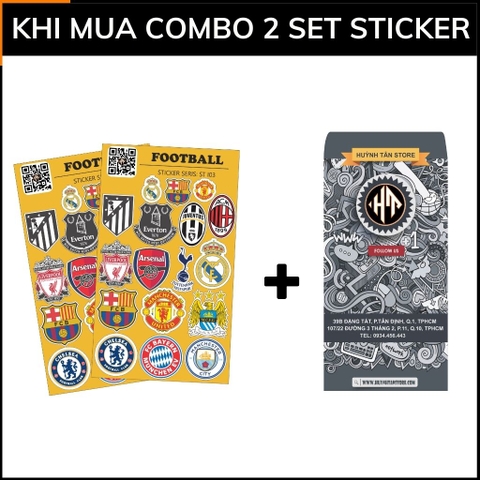 Sticker bóng đá Football ST I03 chống thấm xước dán trên mọi bề mặt dễ dàng gỡ bỏ không để lại keo phụ kiện huỳnh tân store