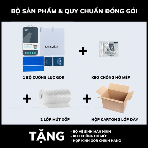 Kính cường lực Huawei GT 6 Pro, GT 6 46mm, GT 5 Pro, GT 5 46mm trong suốt KHÔNG FULL MÀN chống bám vân tay chính hãng GOR phụ kiện điện thoại huỳnh tân store