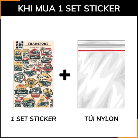 Sticker Transport ST M01 chống thấm xước dán trên mọi bề mặt dễ dàng gỡ bỏ không để lại keo phụ kiện huỳnh tân store