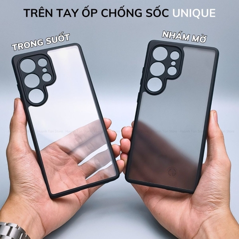 Ốp lưng samsung s25 ultra s25 edge s24 fe s23 fe s22 ultra chống sốc chống vân tay UNIQUE bảo vệ camera phụ kiện huỳnh tân store