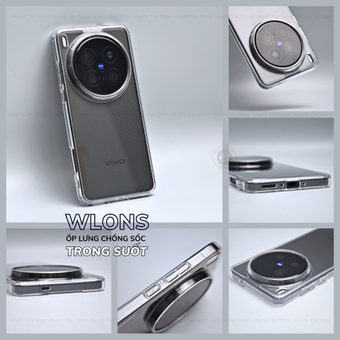 Ốp lưng vivo x200 ultra x200s x200 pro mini x100 pro chống sốc chính hãng WLONS phụ kiện huỳnh tân store