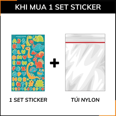 Hình dán Alphabet ST T03 cho trẻ giải trí vui chơi và học tập với bảng chữ cái với màu sắc đa dạng phụ kiện huỳnh store