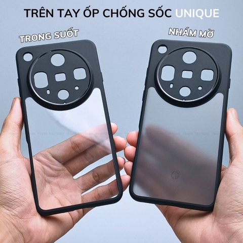 Ốp lưng oppo find x8 ultra x8 pro x8s plus x7 ultra chống sốc chống vân tay UNIQUE bảo vệ camera phụ kiện huỳnh tân store