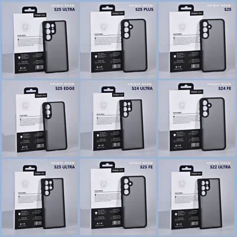 Ốp lưng samsung s25 ultra s25 edge s24 fe s23 fe s22 ultra chống sốc chống vân tay UNIQUE bảo vệ camera phụ kiện huỳnh tân store