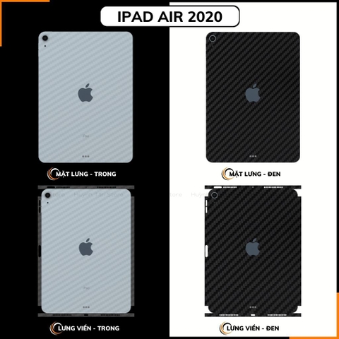 Dán skin ipad pro 11 gen 8 mini 6 air 2020 inch full body và camera vân carbon phụ kiện huỳnh tân store.