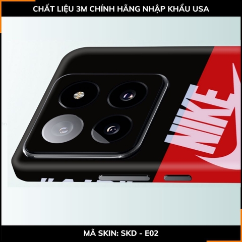 Dán skin điện thoại Xiaomi Mi 14 , Mi 14 Pro full body và camera nhập khẩu chính hãng USA in hình Thương Hiệu - SKD E02 phụ kiện điện thoại huỳnh tân store